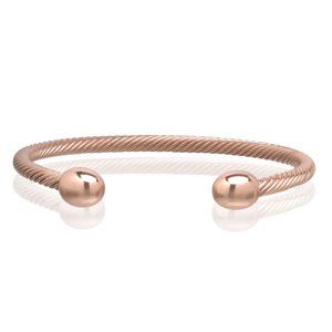 Pure Copper Magnetic Bracelet Traditional Ball Wire Bangle Energy Cuff